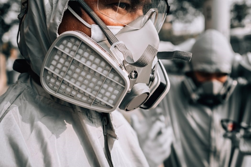 man in ppe kit